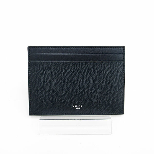 Celine Card Passport Wallet Navy Blue Leather
